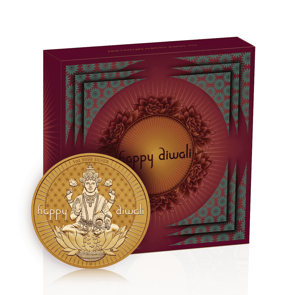 1oz Silver Diwali Laxmi & Ganesh Box Set (2024)