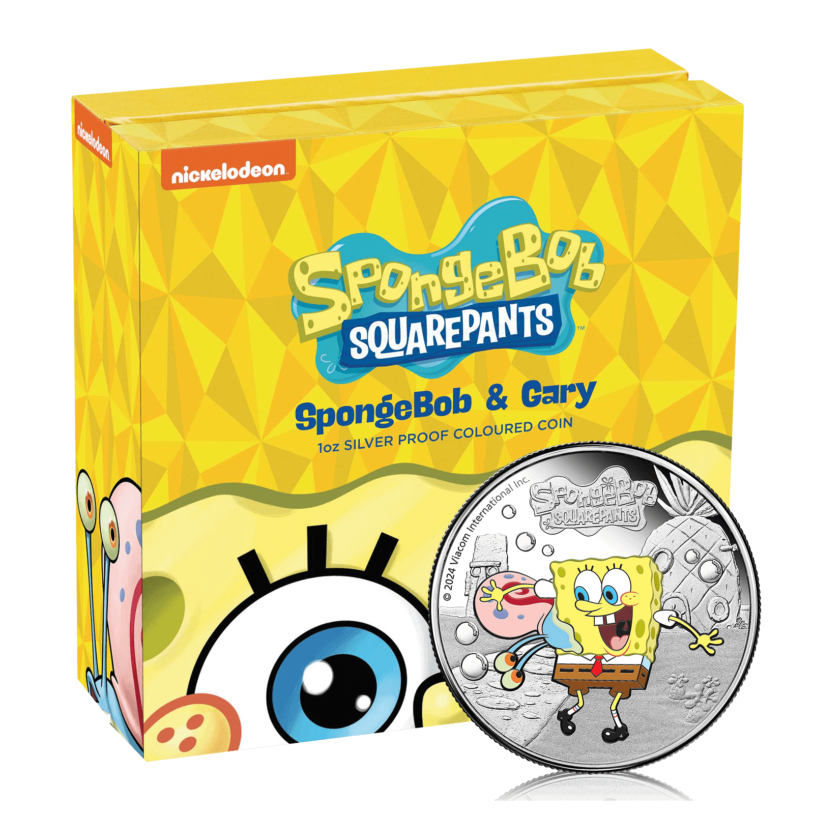 1oz Silver SpongeBob and Gary Gift Box (2024)