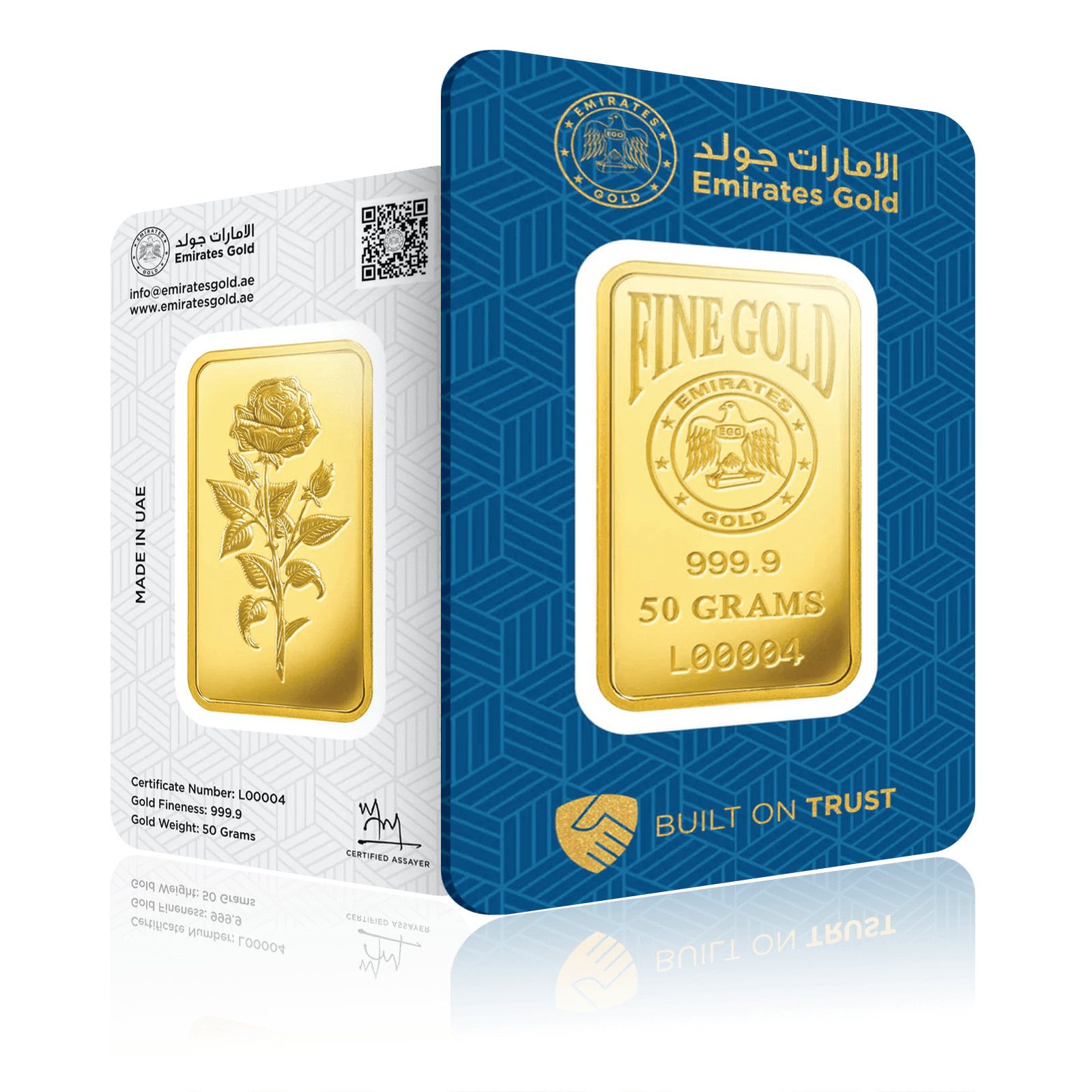 50g Emirates Gold Investment Gold Bar (999.9)