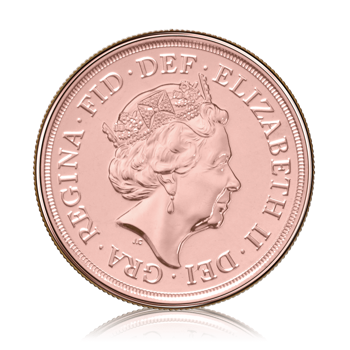 Half Gold Sovereign Queen Elizabeth II Fifth Head (2021)