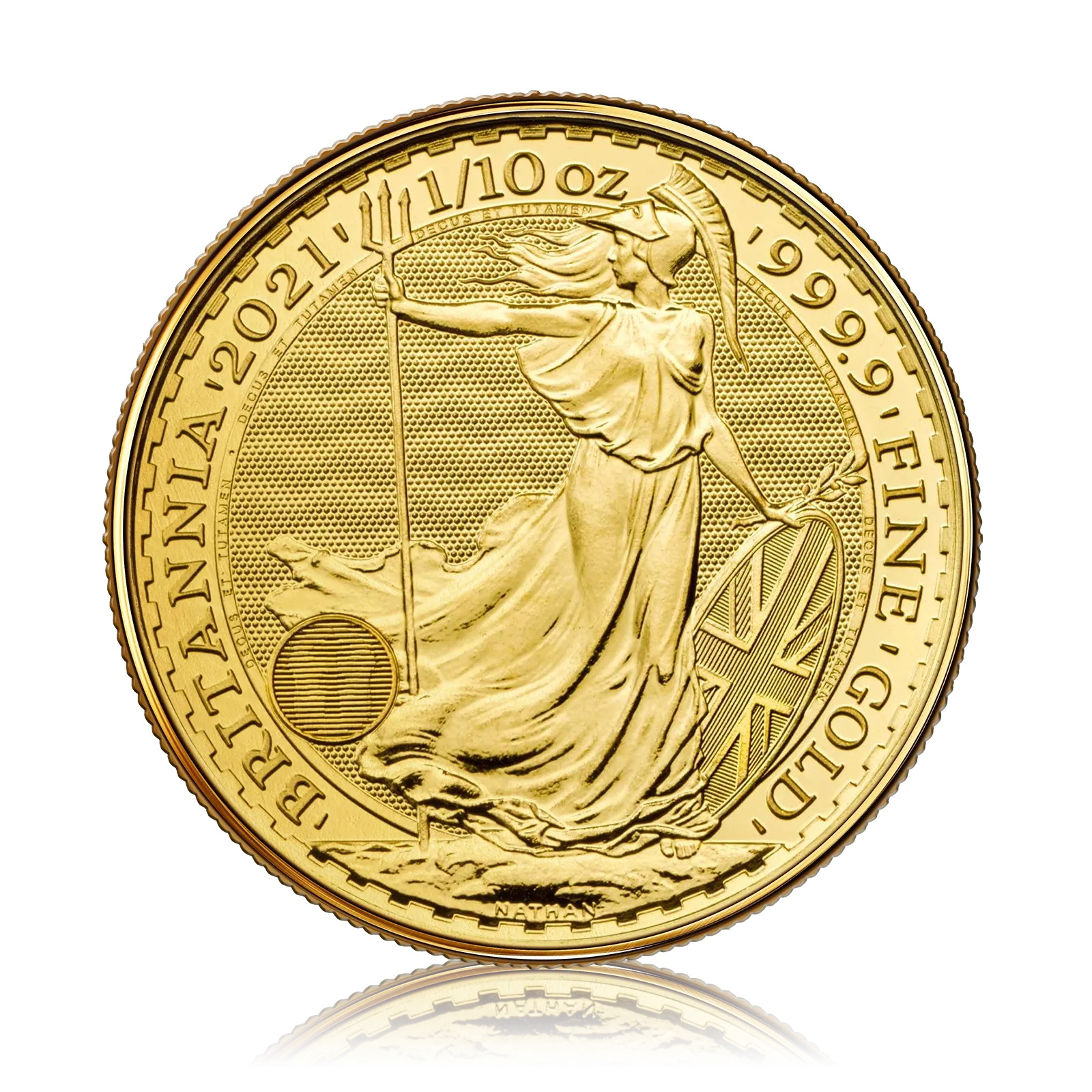 1/10 oz Gold Royal Mint Britannia Queen Elizabeth ll  (2021)