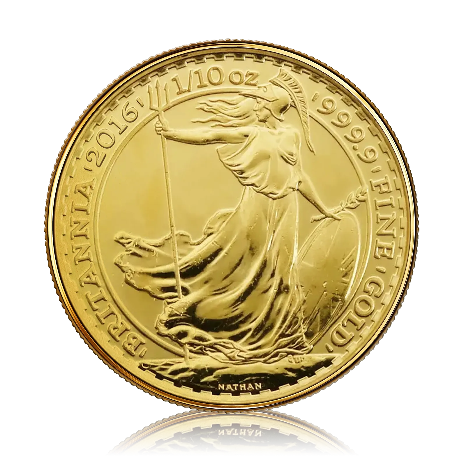 1/10 oz Gold Royal Mint Britannia Queen Elizabeth ll  (2016)