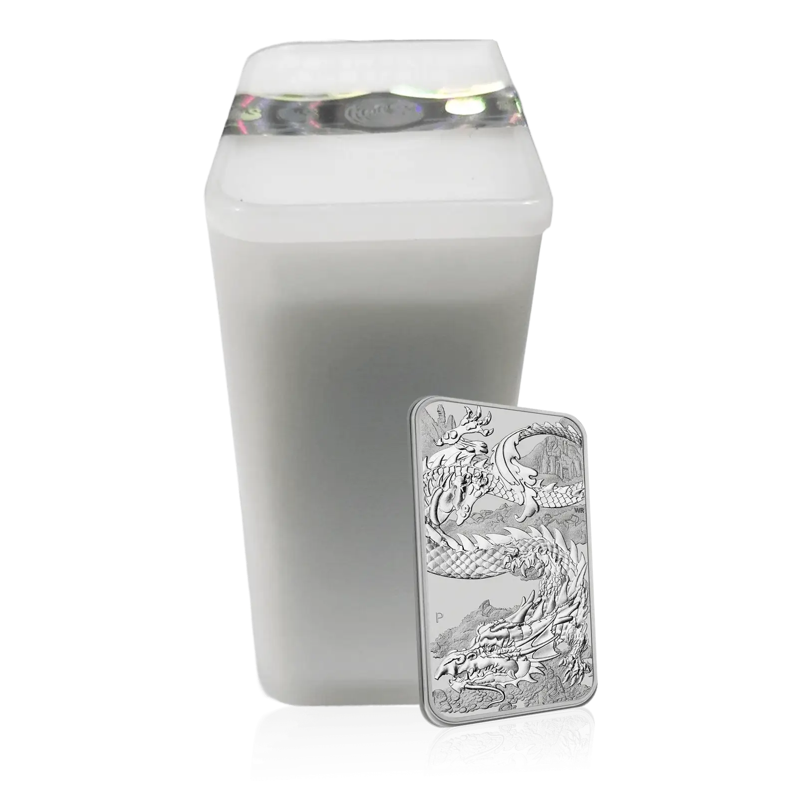 1oz Silver Perth Mint Rectangular Dragon Tube of 20 (2023)