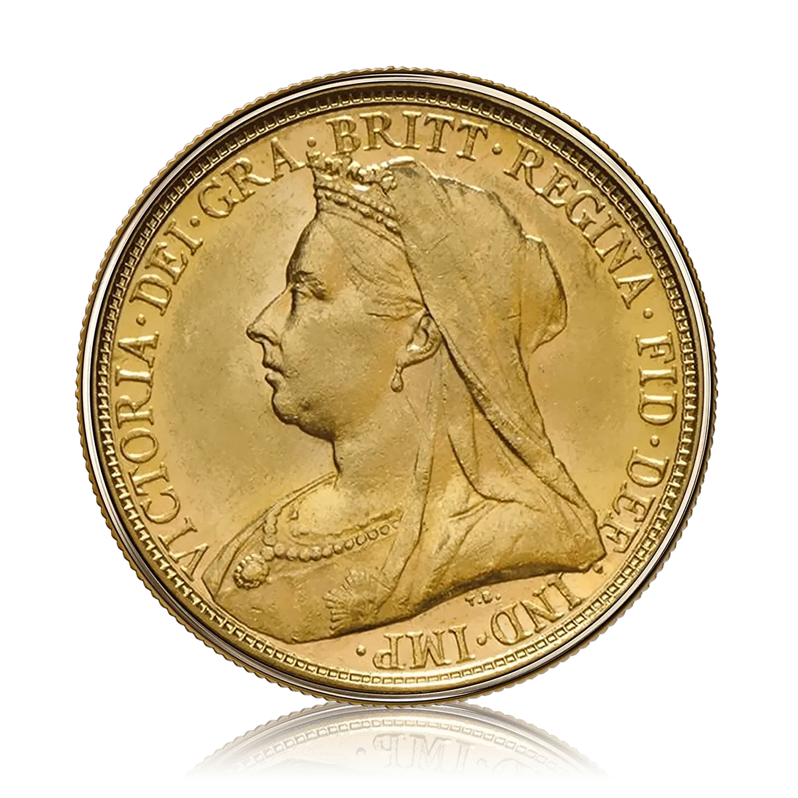 Gold Sovereign Queen Victoria, Veil Head (1893-1901)