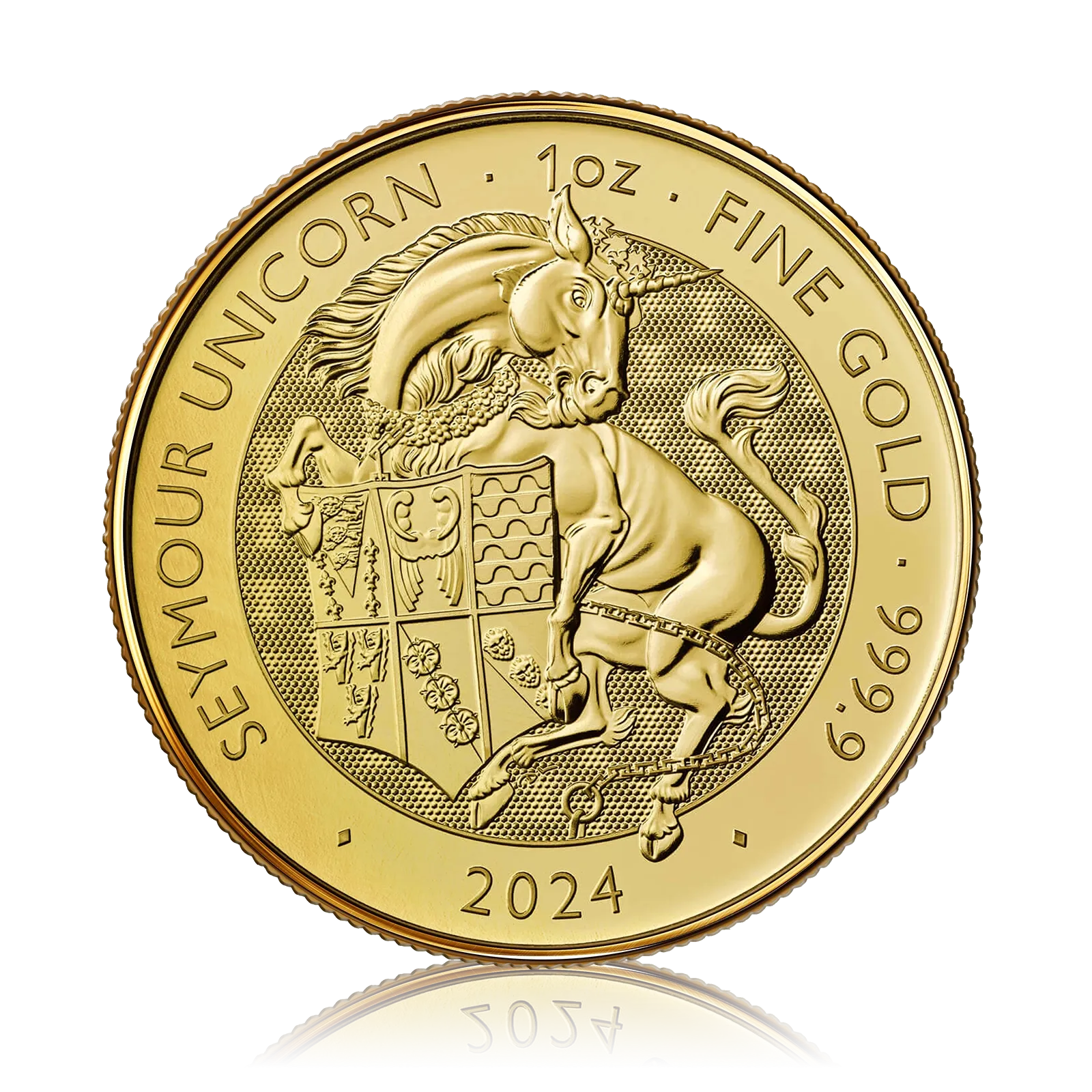 1 oz Gold Royal Mint Tudor Beast Seymour Unicorn (2024)