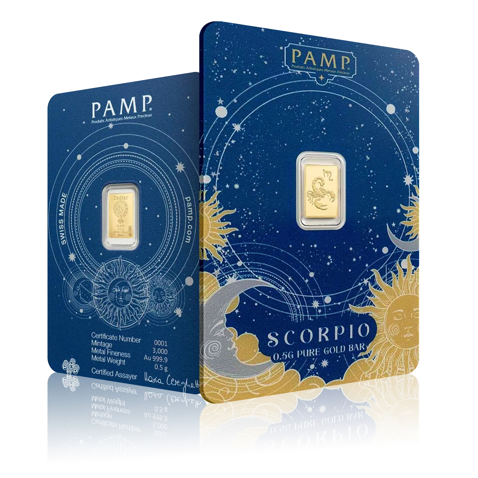 0.5g PAMP Zodiacs Scorpio Gold Bar