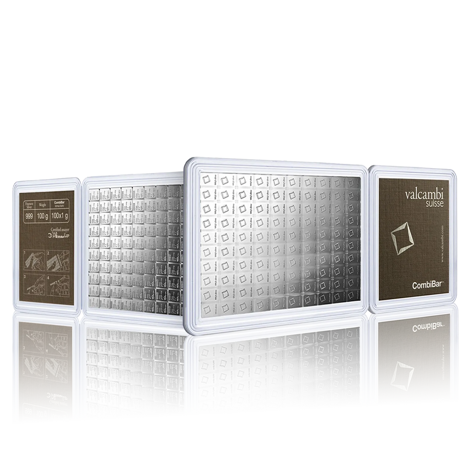 100x1g Silver Invesment CombiBar (Multigrams)
