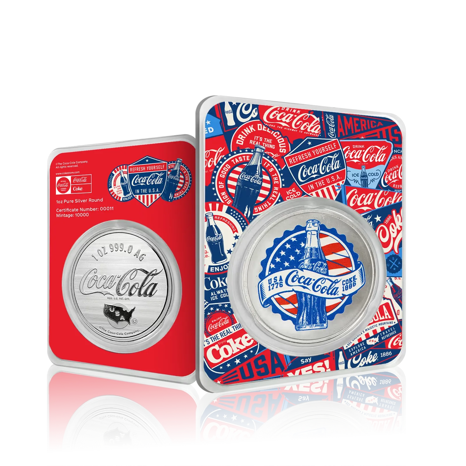 1oz Silver USA 140th Anniversary of Coca-Cola
