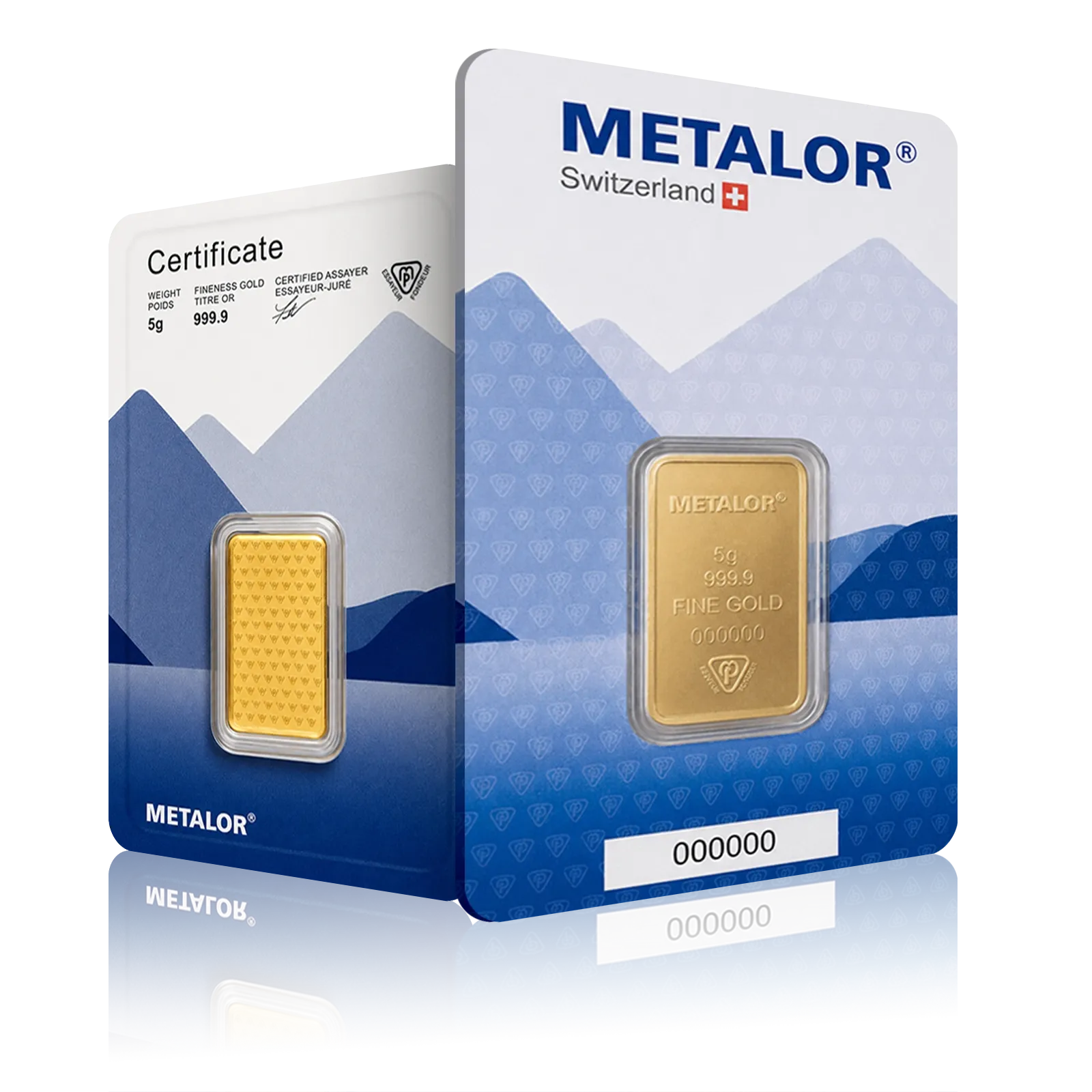 5g Metalor Investment Gold Bar (999.9)