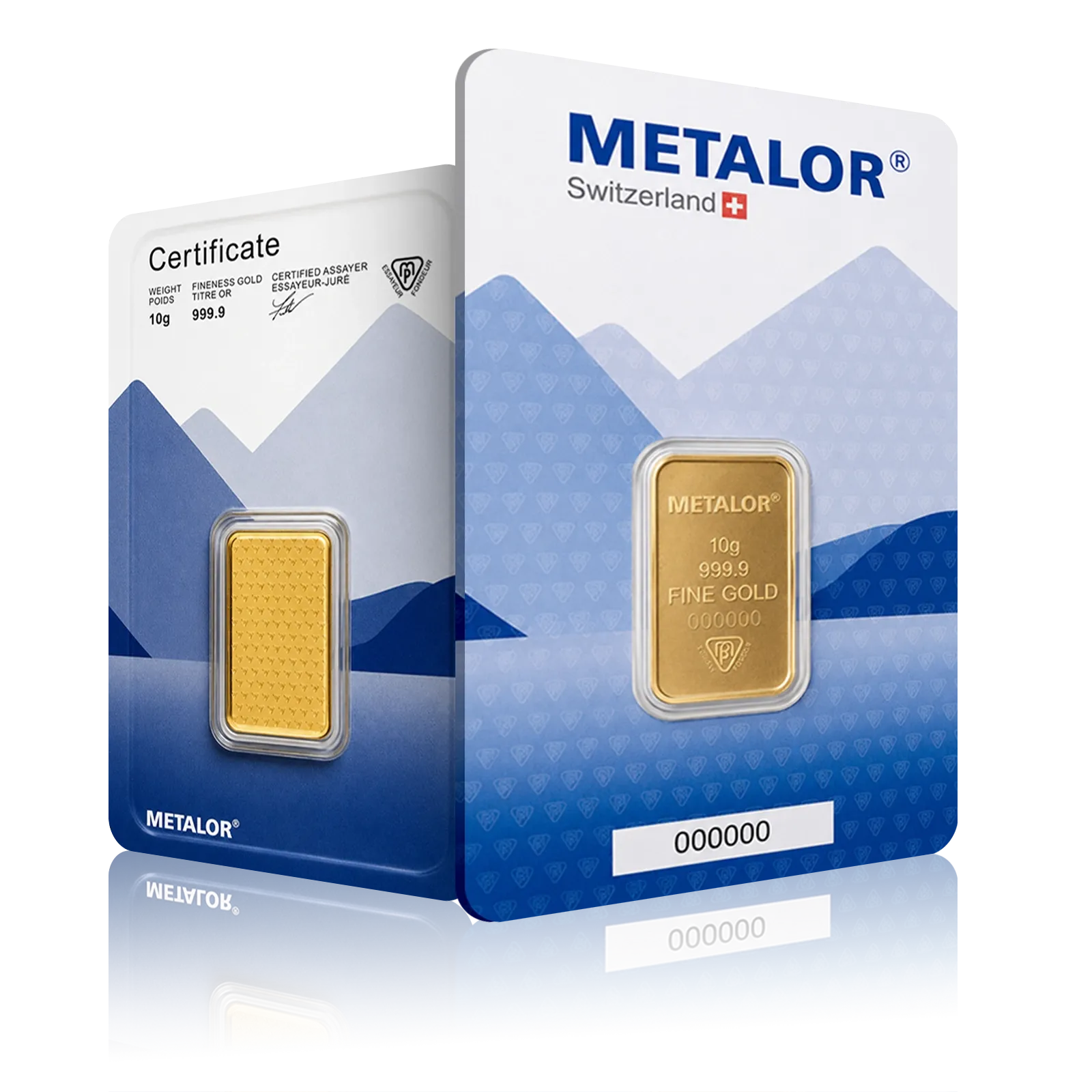 10g Metalor Investment Gold Bar (999.9)