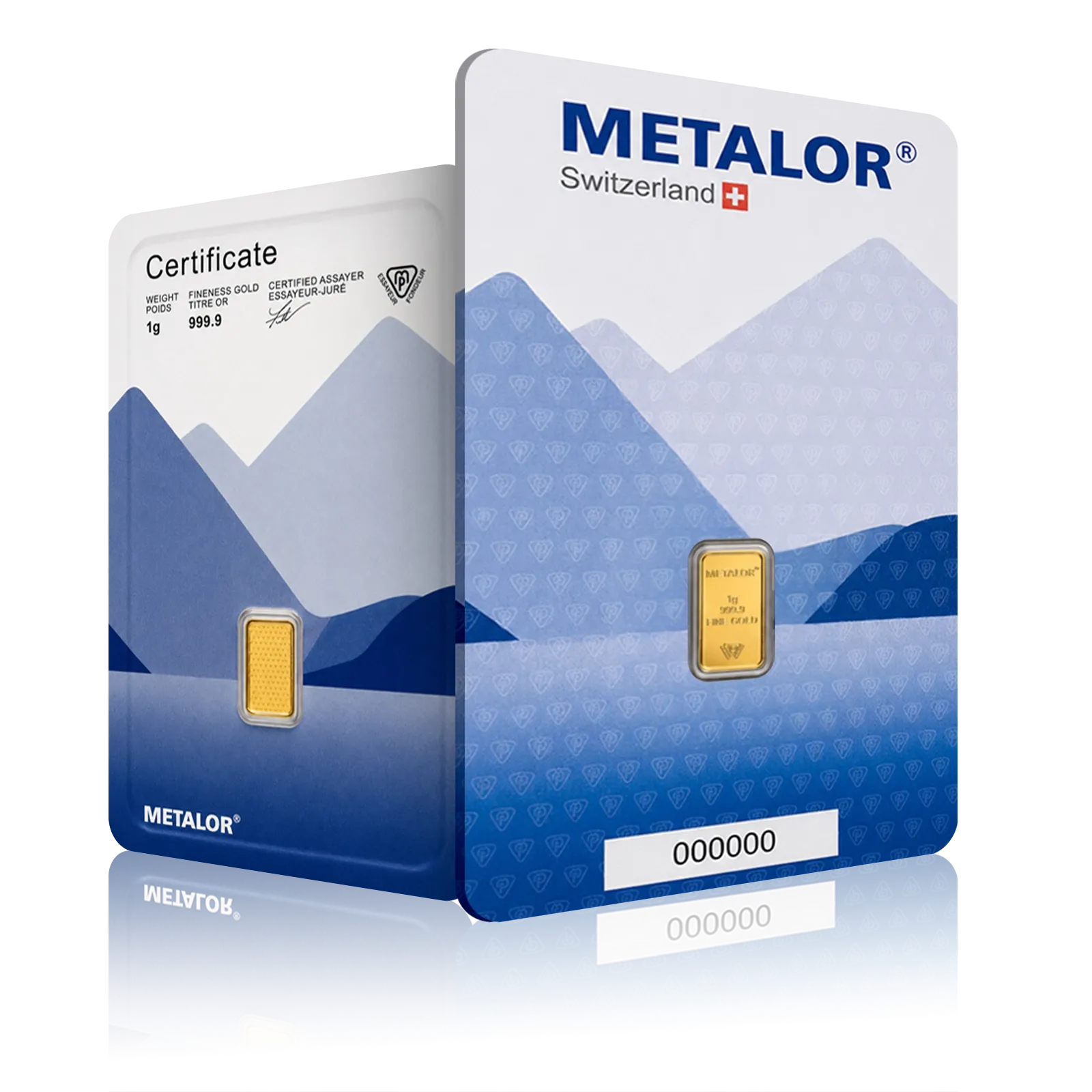 1g Metalor Investment Gold Bar